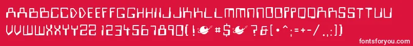 LooksirDroids Font – White Fonts on Red Background