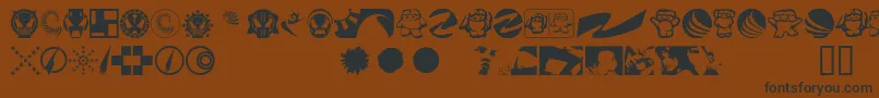 Klozzbat Font – Black Fonts on Brown Background