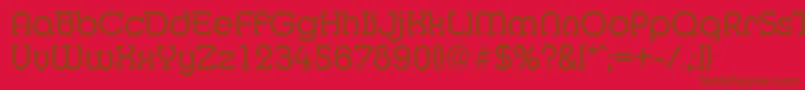 MexicoserialRegular Font – Brown Fonts on Red Background