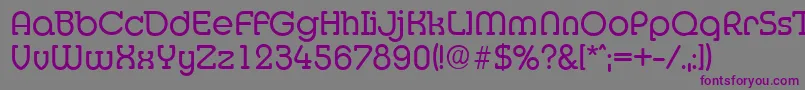 MexicoserialRegular-fontti – violetit fontit harmaalla taustalla