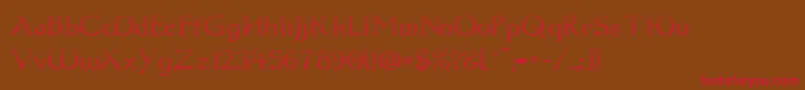 Dumbledor1CutDown Font – Red Fonts on Brown Background