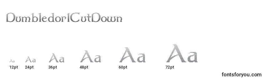 Dumbledor1CutDown Font Sizes
