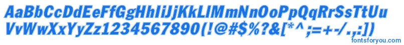 FagotcondconturcItalic Font – Blue Fonts