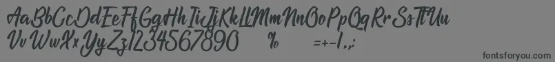 AtlantisTheLostCity Font – Black Fonts on Gray Background