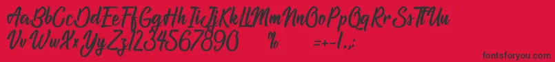 AtlantisTheLostCity Font – Black Fonts on Red Background