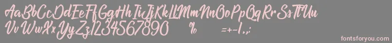 AtlantisTheLostCity Font – Pink Fonts on Gray Background
