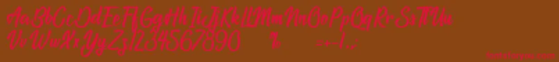 AtlantisTheLostCity Font – Red Fonts on Brown Background