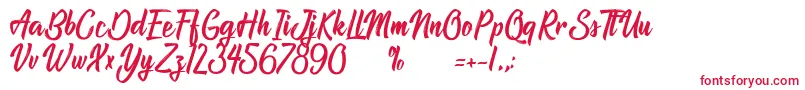 AtlantisTheLostCity Font – Red Fonts on White Background