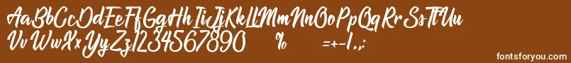 AtlantisTheLostCity Font – White Fonts on Brown Background