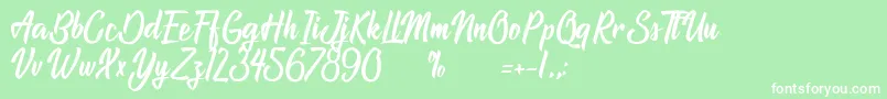 AtlantisTheLostCity Font – White Fonts on Green Background