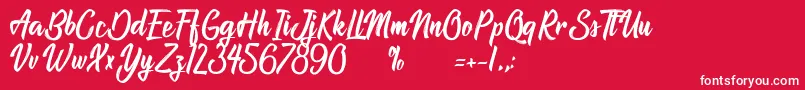 AtlantisTheLostCity Font – White Fonts on Red Background