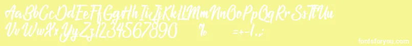 AtlantisTheLostCity Font – White Fonts on Yellow Background