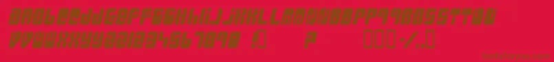 Massiver Font – Brown Fonts on Red Background