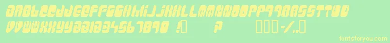 Massiver Font – Yellow Fonts on Green Background