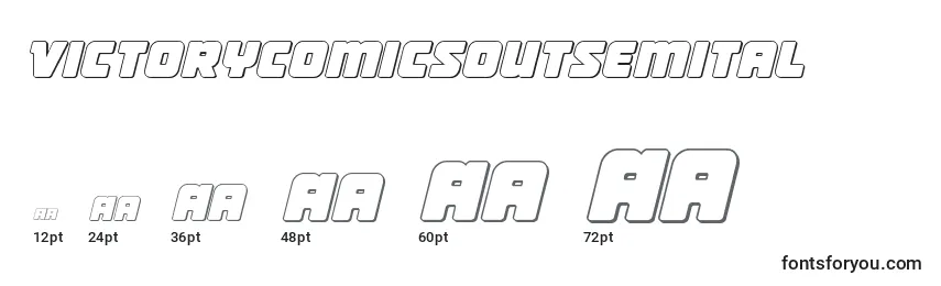 Victorycomicsoutsemital Font Sizes