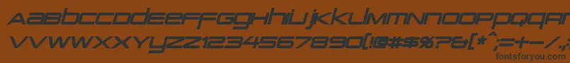 PcapTerminalBoldItalic Font – Black Fonts on Brown Background