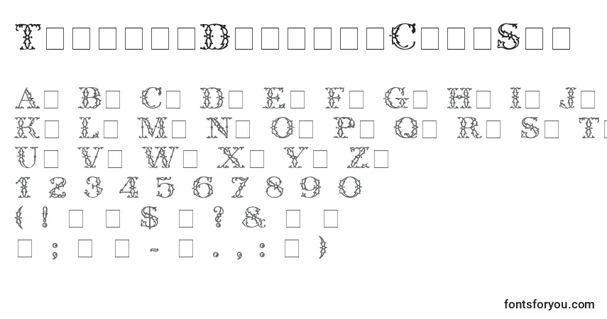 TrellisDisplayCapsSsi-fontti – aakkoset, numerot, erikoismerkit