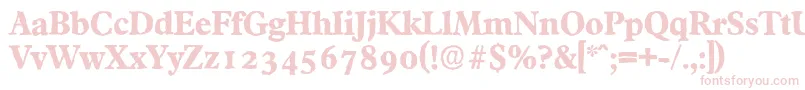 FranciscoantiqueXboldRegular Font – Pink Fonts on White Background
