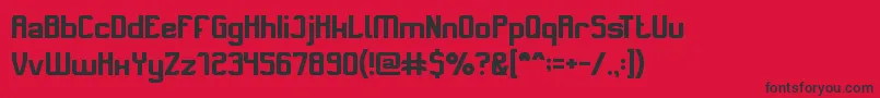 SwitchSystem Font – Black Fonts on Red Background