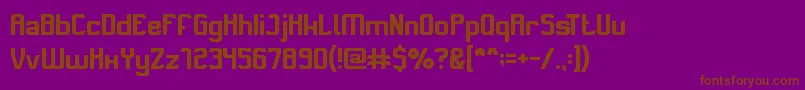 SwitchSystem-fontti – ruskeat fontit violetilla taustalla