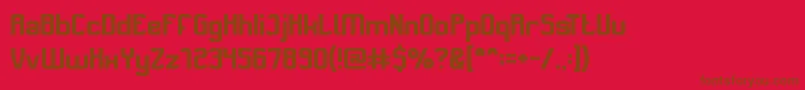 SwitchSystem Font – Brown Fonts on Red Background