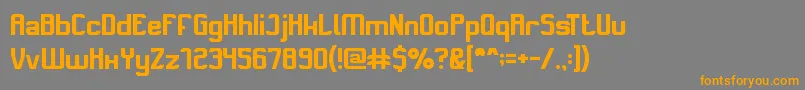SwitchSystem Font – Orange Fonts on Gray Background