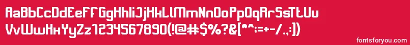 SwitchSystem Font – White Fonts on Red Background