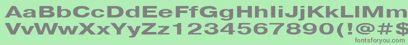 Pragmatica151b Font – Gray Fonts on Green Background