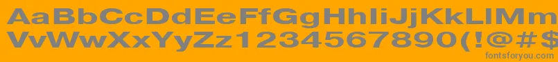 Pragmatica151b Font – Gray Fonts on Orange Background