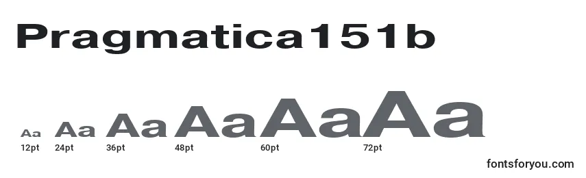 Размеры шрифта Pragmatica151b