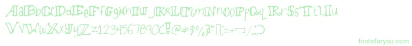 Twirlydoodles-Schriftart – Grüne Schriften