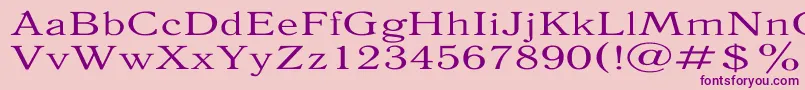 AntiquaExpanded Font – Purple Fonts on Pink Background