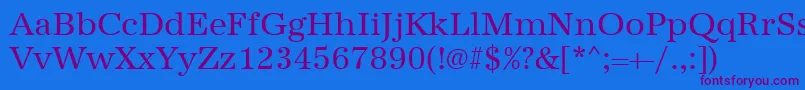 Urwantiquat Font – Purple Fonts on Blue Background