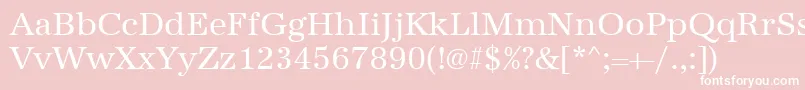 Urwantiquat Font – White Fonts on Pink Background