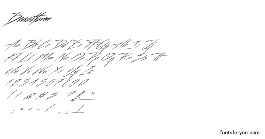 Czcionka Beastform – alfabet, cyfry, specjalne znaki