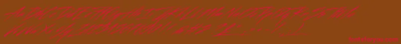 Beastform Font – Red Fonts on Brown Background