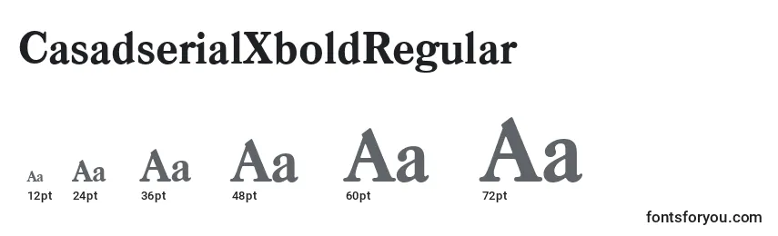 sizes of casadserialxboldregular font, casadserialxboldregular sizes