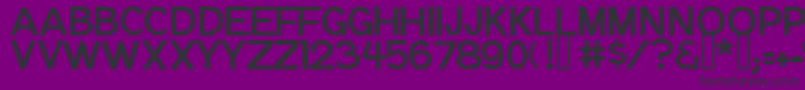 フォントNotationJl – 紫の背景に黒い文字