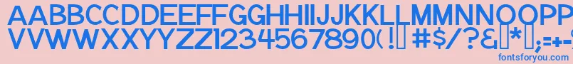 Шрифт NotationJl – синие шрифты на розовом фоне