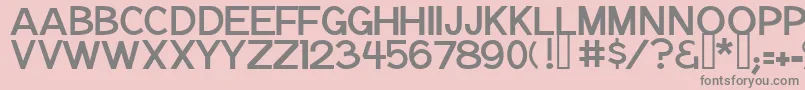 NotationJl Font – Gray Fonts on Pink Background