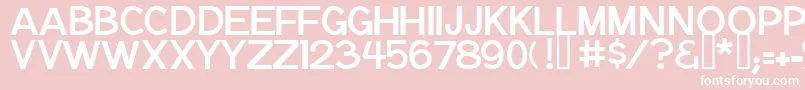 NotationJl Font – White Fonts on Pink Background