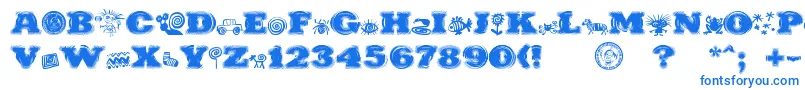 PuchakhonHypnosis Font – Blue Fonts