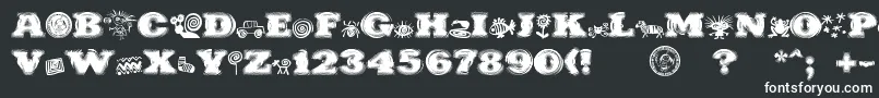 PuchakhonHypnosis Font – White Fonts on Black Background