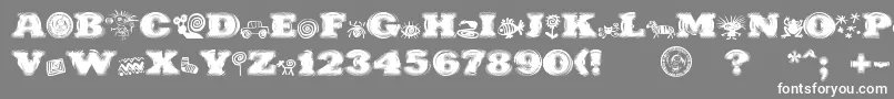 PuchakhonHypnosis Font – White Fonts on Gray Background