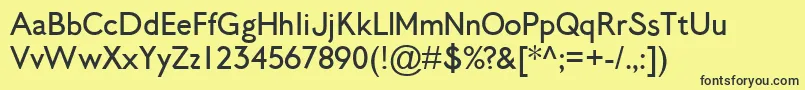LosAngelenoSans Font – Black Fonts on Yellow Background