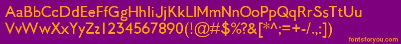 LosAngelenoSans Font – Orange Fonts on Purple Background