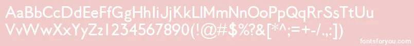 LosAngelenoSans Font – White Fonts on Pink Background