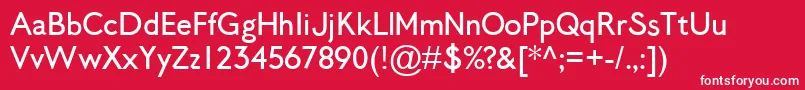 LosAngelenoSans Font – White Fonts on Red Background