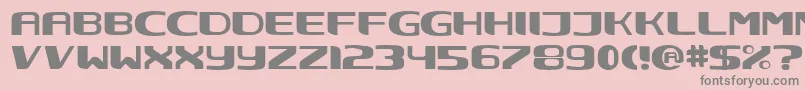 Nec Font – Gray Fonts on Pink Background