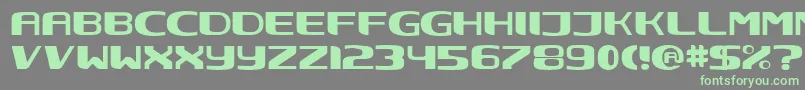 Nec Font – Green Fonts on Gray Background